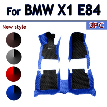 Изготовленные на заказ автомобильные коврики из искусственной кожи для BMW X1 E84 F48 X2 F39 X4 F26 G02 2018-2023 Детали аксессуаров для интерьера