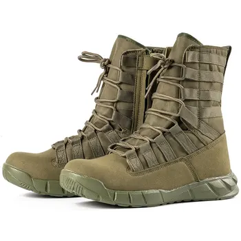 2023 модные мужские военные тактические ботинки водонепроницаемые походные камуфляжные боевые полевые ботинки нескользящие мужские на открытом воздухе пустыня